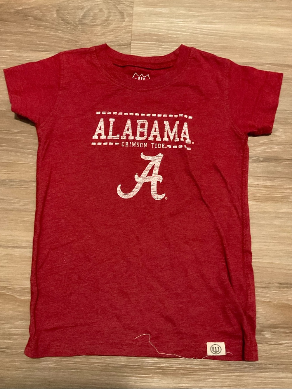 Wes and Willy Alabama Crimson Tide Kids Red Graphic Tee